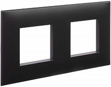 Рамка универсальная DKC Avanti 2-м. черный матовый картинка